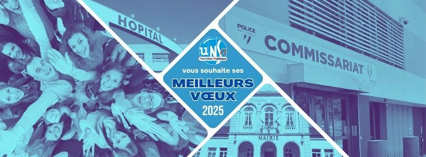 L'UNSA Fonction Publique vous souhaite une bonne année 2025